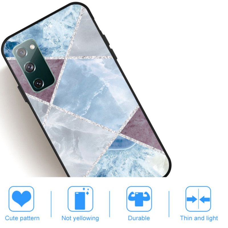 Kuori Samsung Galaxy S20 FE Vaaleanpunainen Valkoinen Marmorigeometria