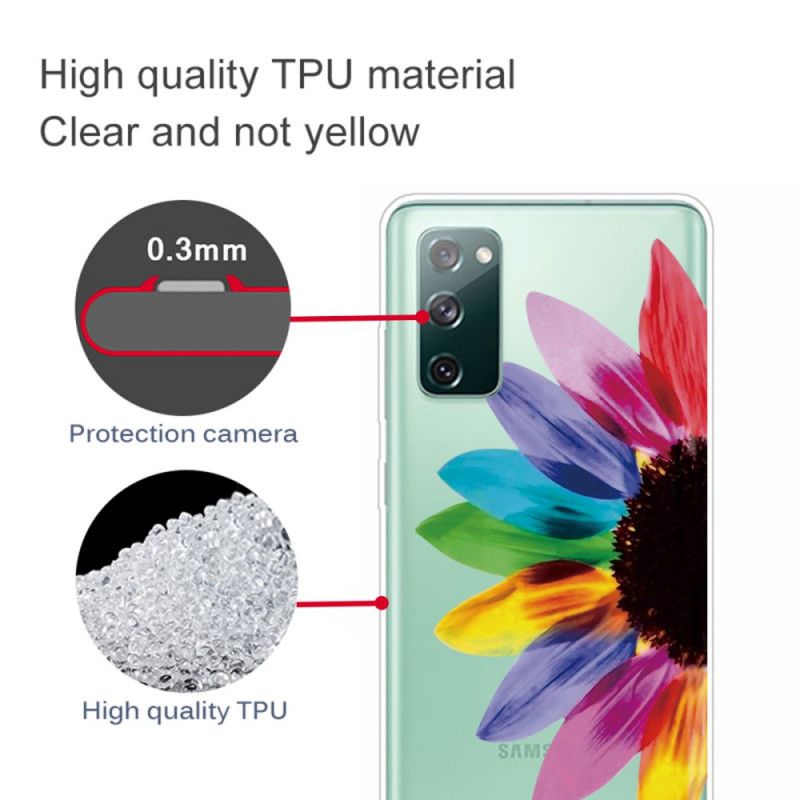 Kuori Samsung Galaxy S20 FE Värillinen Kukka Suojakuori