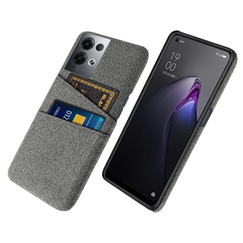 Kuori Oppo Reno 8 Pro Korttipidikkeen Kangas