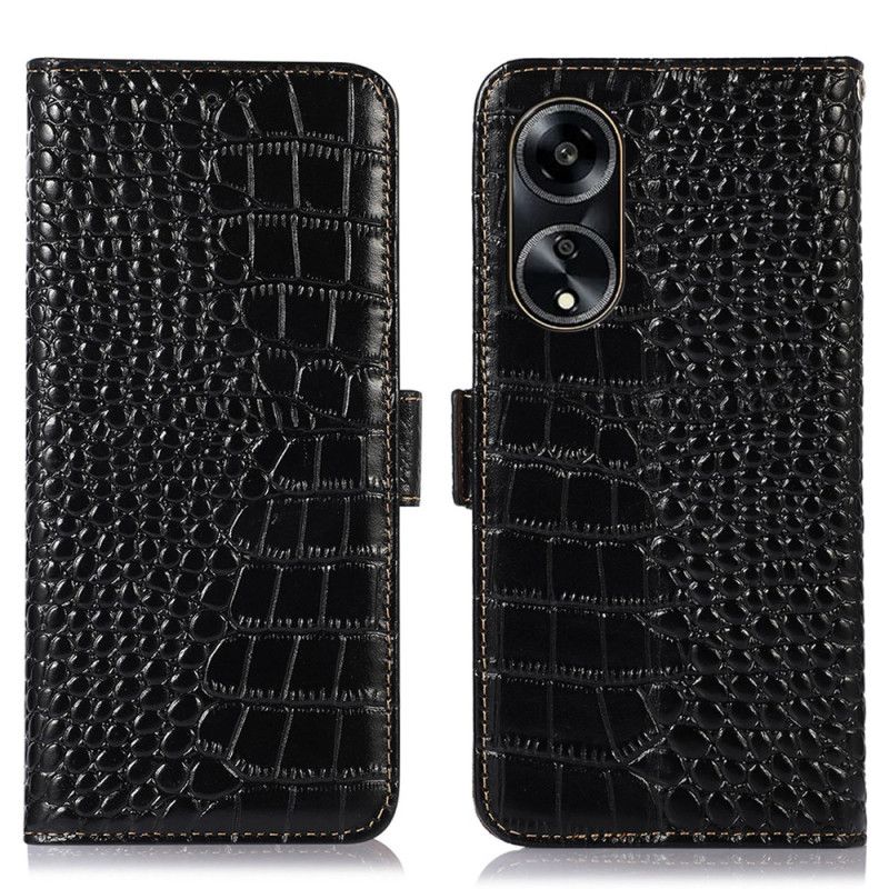 Kotelot Oppo A98 5g Khazneh Crocodile Style Rfid-esto