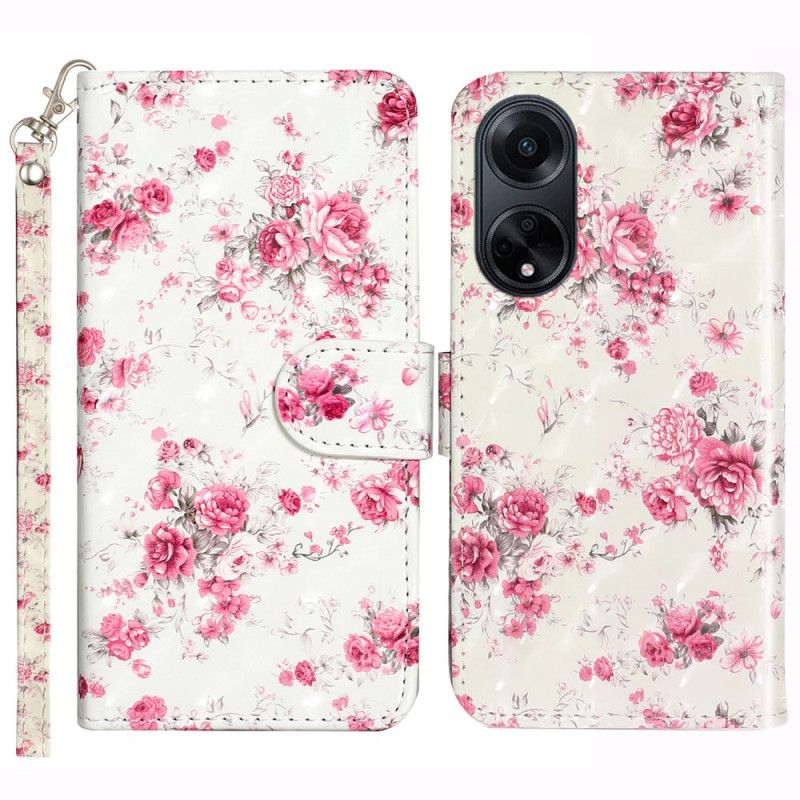 Kotelot Oppo A98 5g Strap Roses