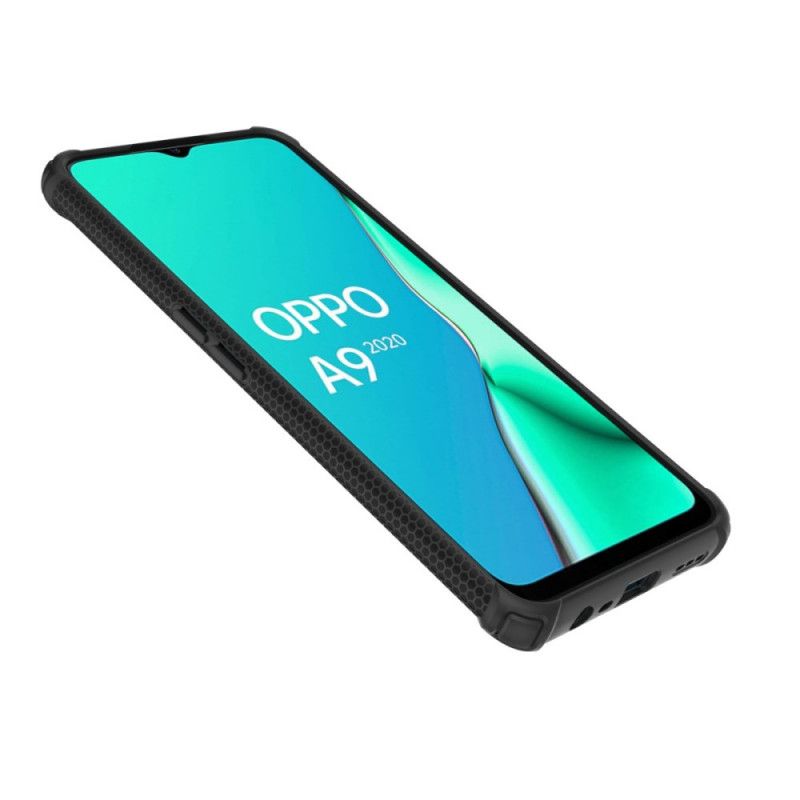 Kuori Oppo A9 2020 Punainen Musta Premium-Rengas