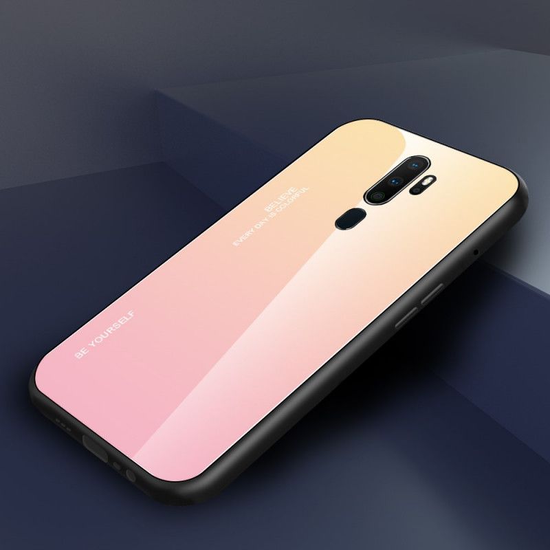 Kuori Oppo A9 2020 Vihreä Punainen Galvanoitu Väri Suojakuori