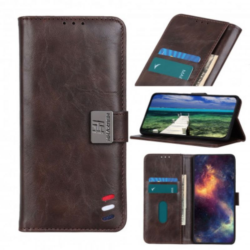 Flip Kotelot Motorola Edge 20 Lite Bison Leather Effect