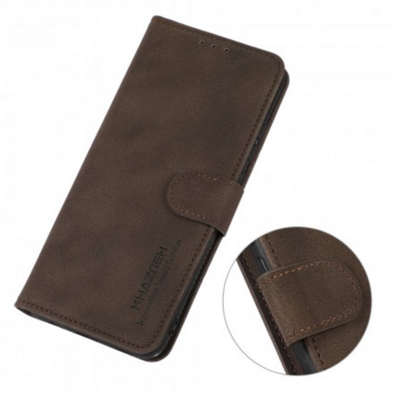 Flip Kotelot Motorola Edge 20 Lite Khazneh Textured Leather Effect