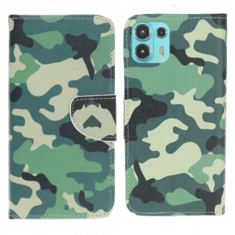 Flip Kotelot Motorola Edge 20 Lite Military Camouflage