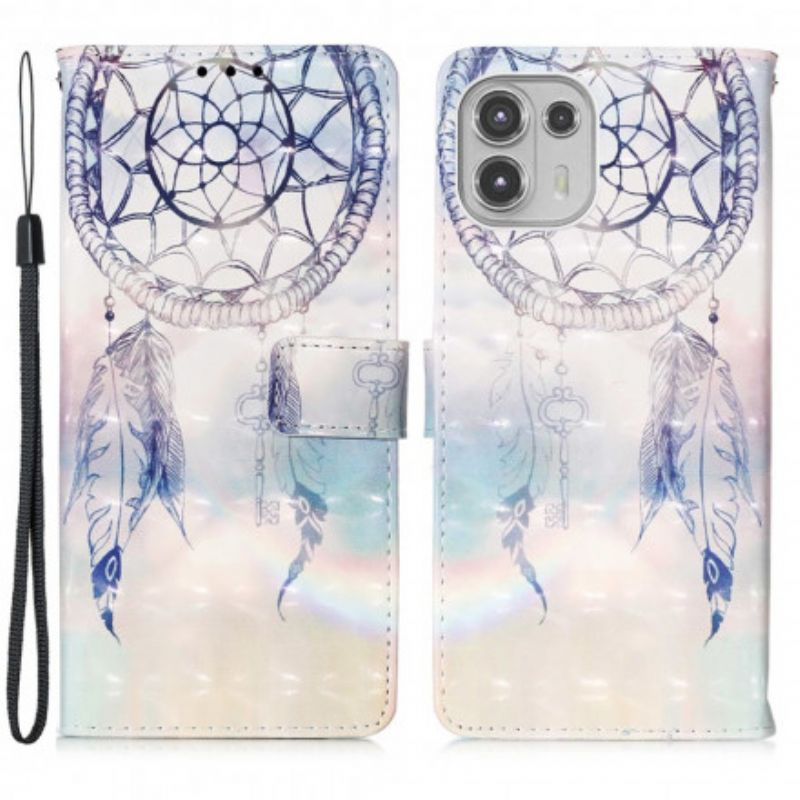 Flip Kotelot Motorola Edge 20 Lite Watercolour Dream Catcher