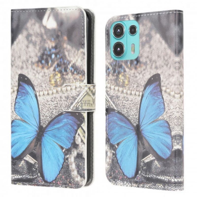 Kotelot Motorola Edge 20 Lite Puhelinkuoret Blue Butterfly