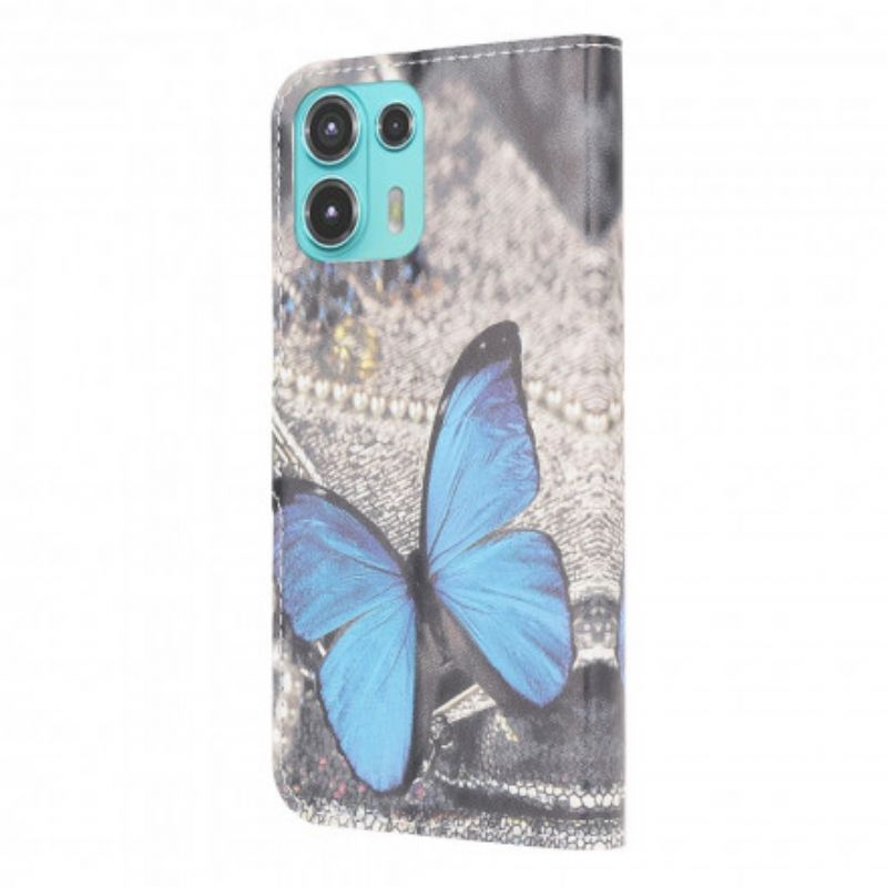 Kotelot Motorola Edge 20 Lite Puhelinkuoret Blue Butterfly