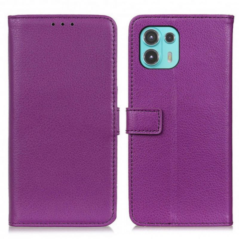 Kotelot Motorola Edge 20 Lite Puhelinkuoret Litchi Premium Faux Leather