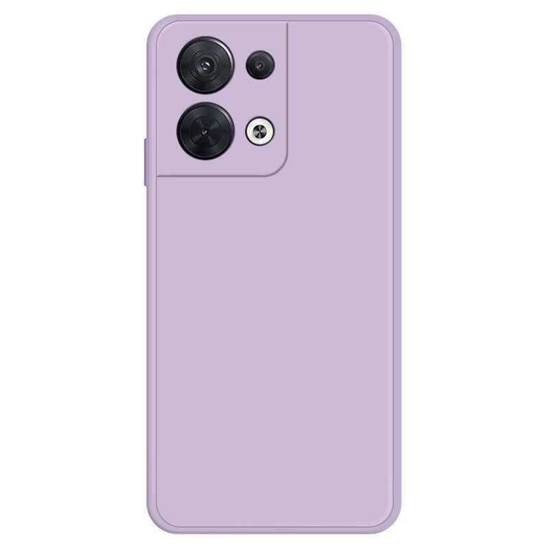 Case Oppo Reno 8 Sisustus Silikonista Mikrokuitua