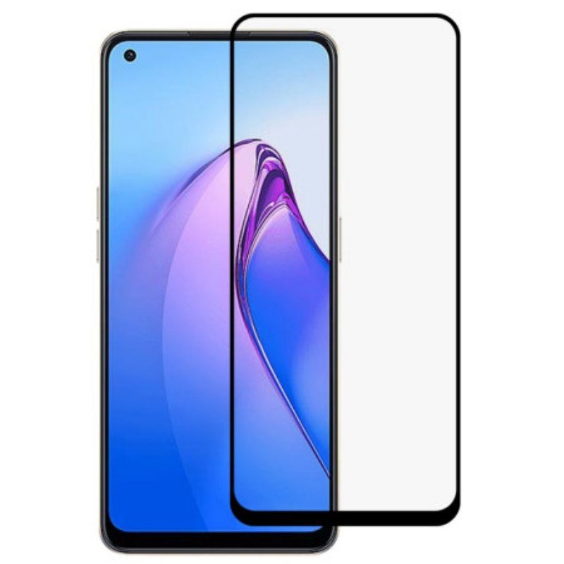 Oppo Reno 8 Karkaistu Lasi Näytönsuoja Mustat Reunat