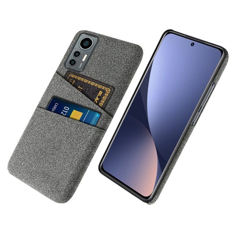 Case Xiaomi 12 Lite Korttipidikkeen Kangas