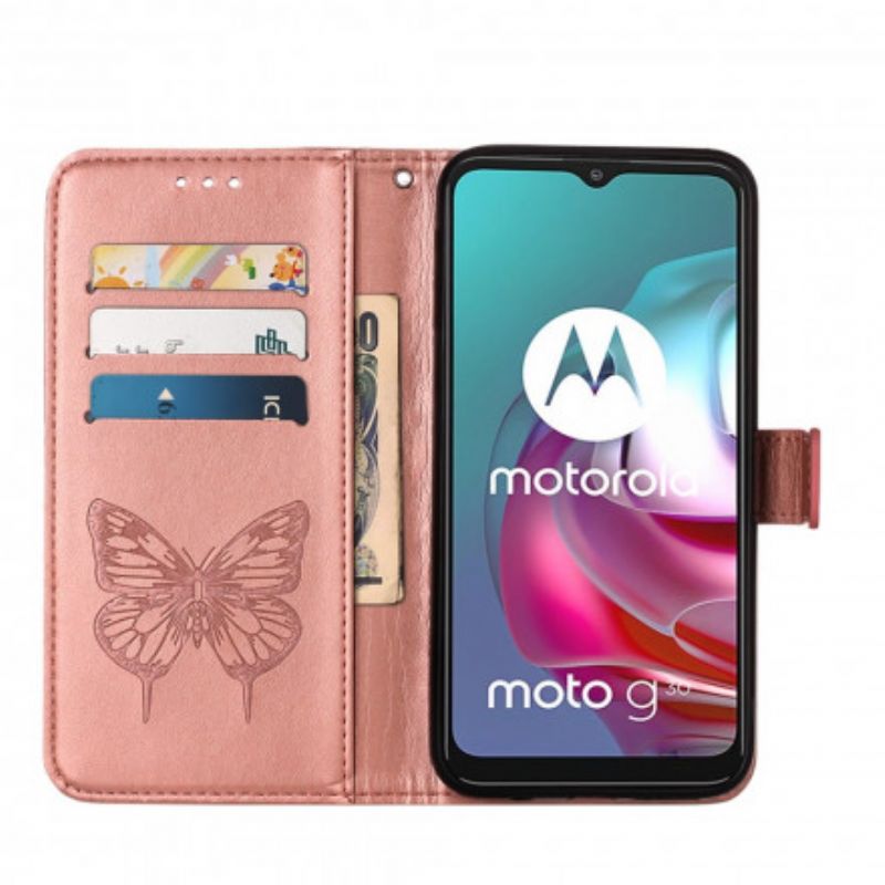 Kotelot Moto G30 / G10 Butterfly Design