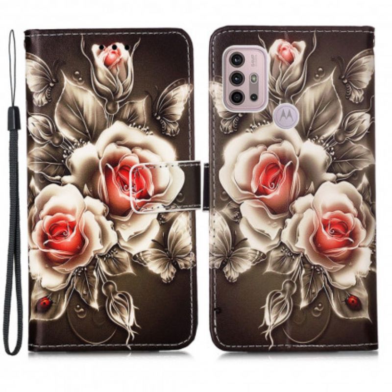 Kotelot Moto G30 / G10 Golden Roses