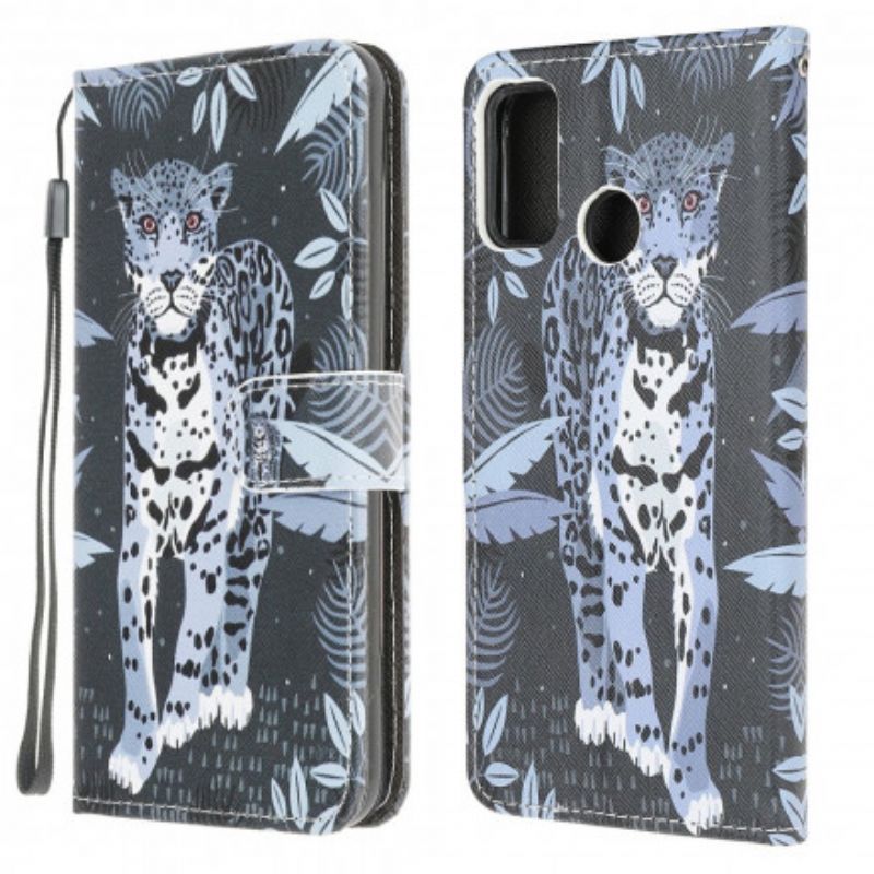 Kotelot Moto G30 / G10 Leopard Strappy