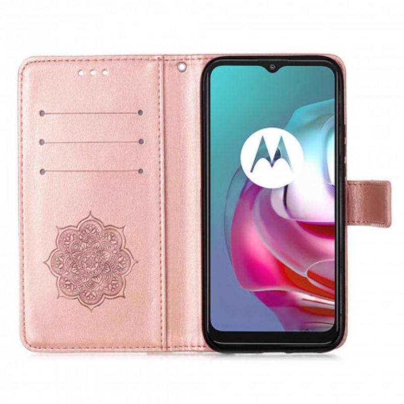 Kotelot Moto G30 / G10 Puhelinkuoret Nahkaefekti Dream Catcher