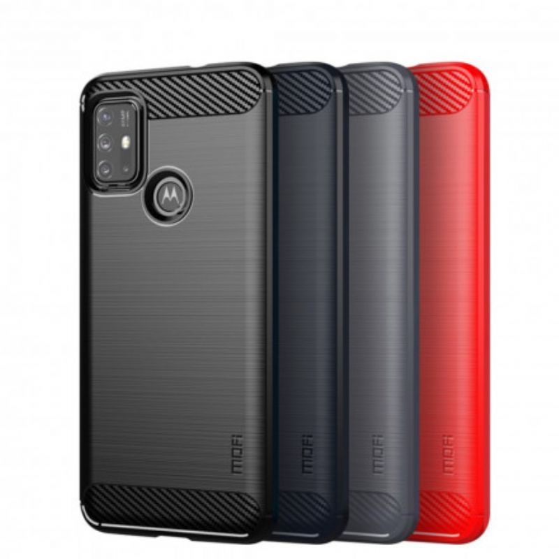 Kuori Case Moto G30 / G10 Puhelinkuoret Harjattu Hiilikuitu Mofi