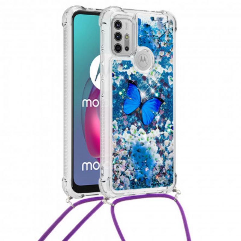 Kuori Case Moto G30 / G10 Puhelinkuoret Perhospaljetin Kiristysnyöri