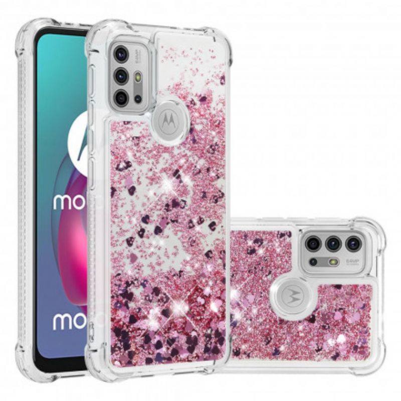 Kuori Moto G30 / G10 Desires Paljetteja Suojakuori