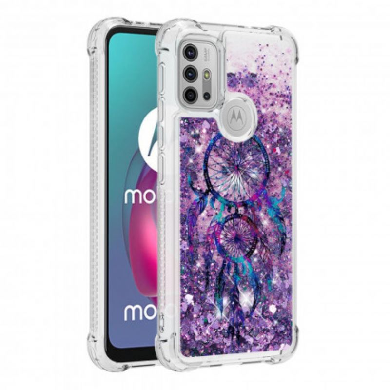 Kuori Moto G30 / G10 Glitter Dream Catcher Suojakuori