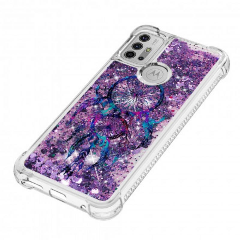 Kuori Moto G30 / G10 Glitter Dream Catcher Suojakuori