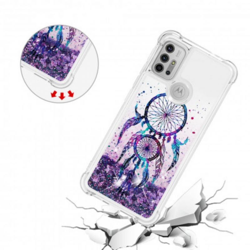 Kuori Moto G30 / G10 Glitter Dream Catcher Suojakuori