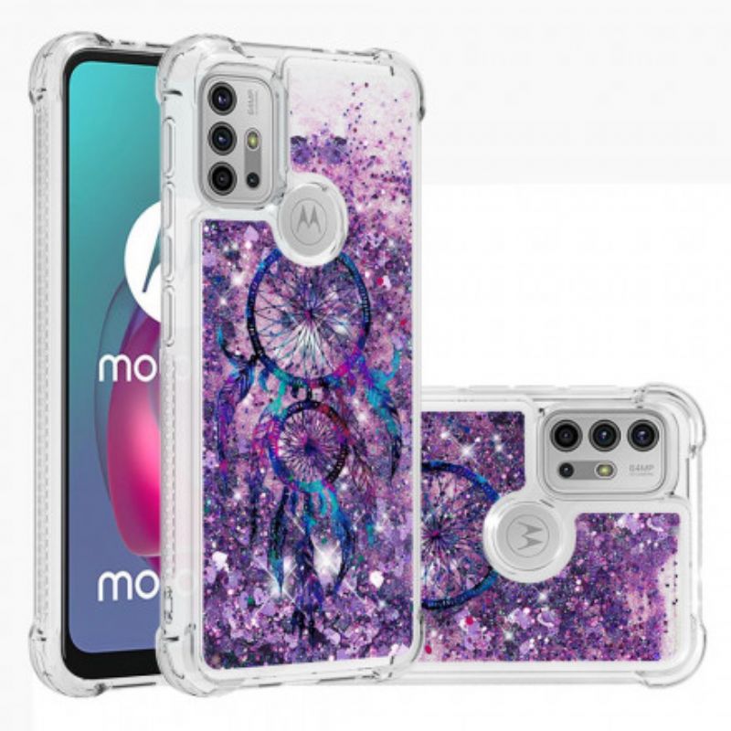 Kuori Moto G30 / G10 Glitter Dream Catcher Suojakuori