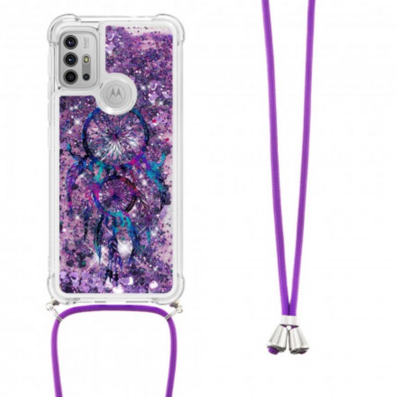 Kuori Moto G30 / G10 Kimaltava Kiristysnauha Dream Catcher