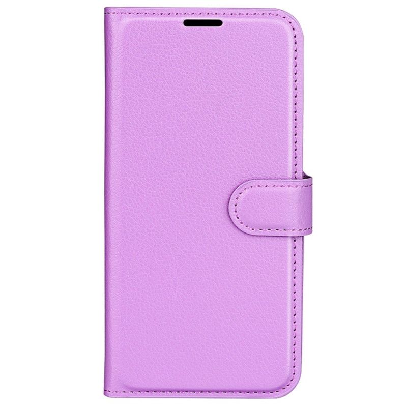 Kotelot iPhone 16 Litchi Faux Leather