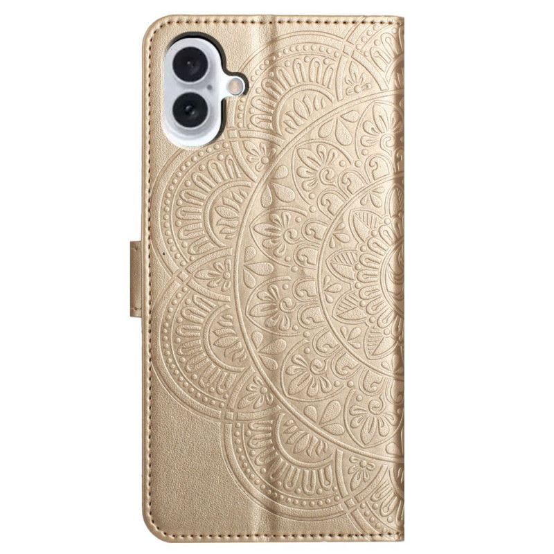 Kotelot iPhone 16 Mandala-hihnakuvio