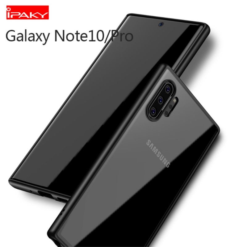 Case Kuoret Samsung Galaxy Note 10 Plus Musta Puhelinkuoret Ipaky Hybridisarja