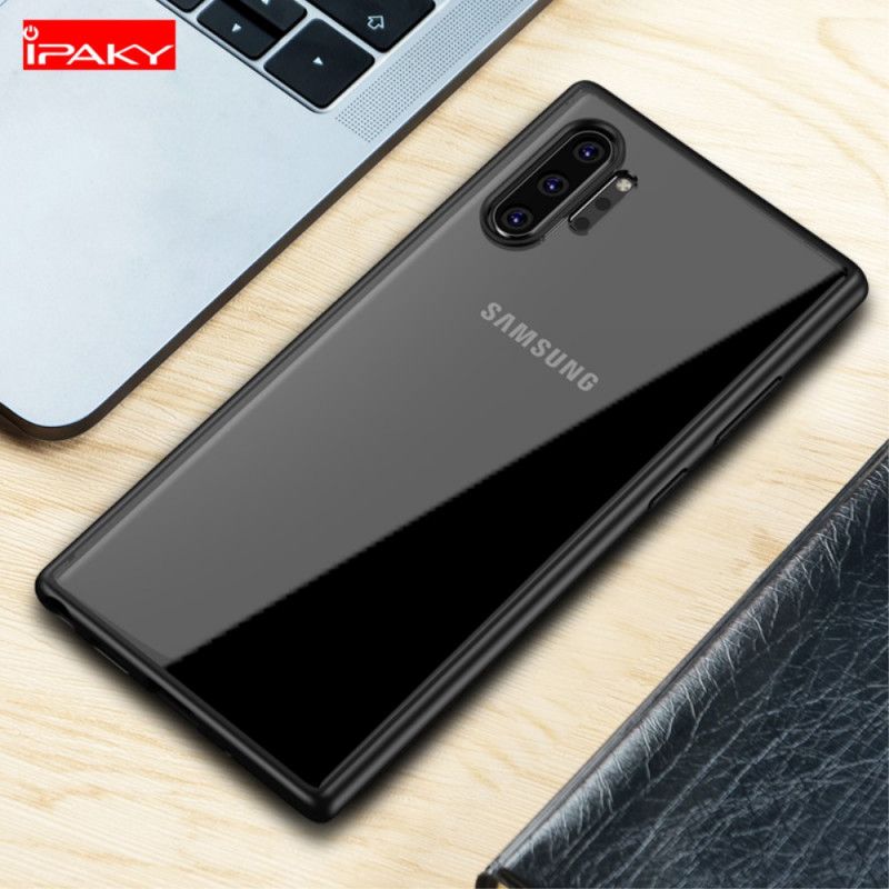 Case Kuoret Samsung Galaxy Note 10 Plus Musta Puhelinkuoret Ipaky Hybridisarja