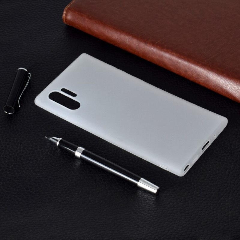 Case Kuoret Samsung Galaxy Note 10 Plus Valkoinen Musta Puhelinkuoret Pehmeä Himmeä