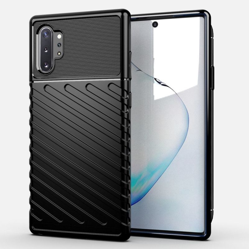 Case Kuoret Samsung Galaxy Note 10 Plus Vihreä Musta Puhelinkuoret Ukkosarja