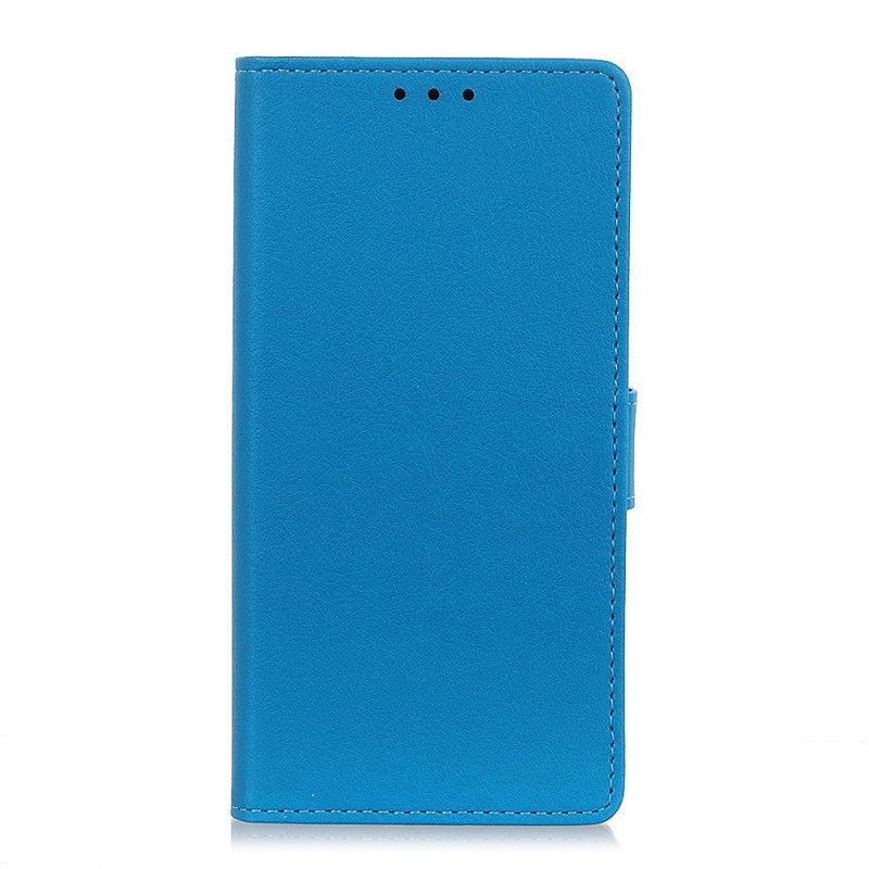 Flip Case Samsung Galaxy Note 10 Plus Valkoinen Musta Nahkainen Takasuljin