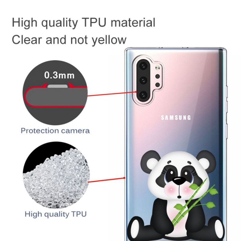 Kuori Samsung Galaxy Note 10 Plus Läpinäkyvä Surullinen Panda