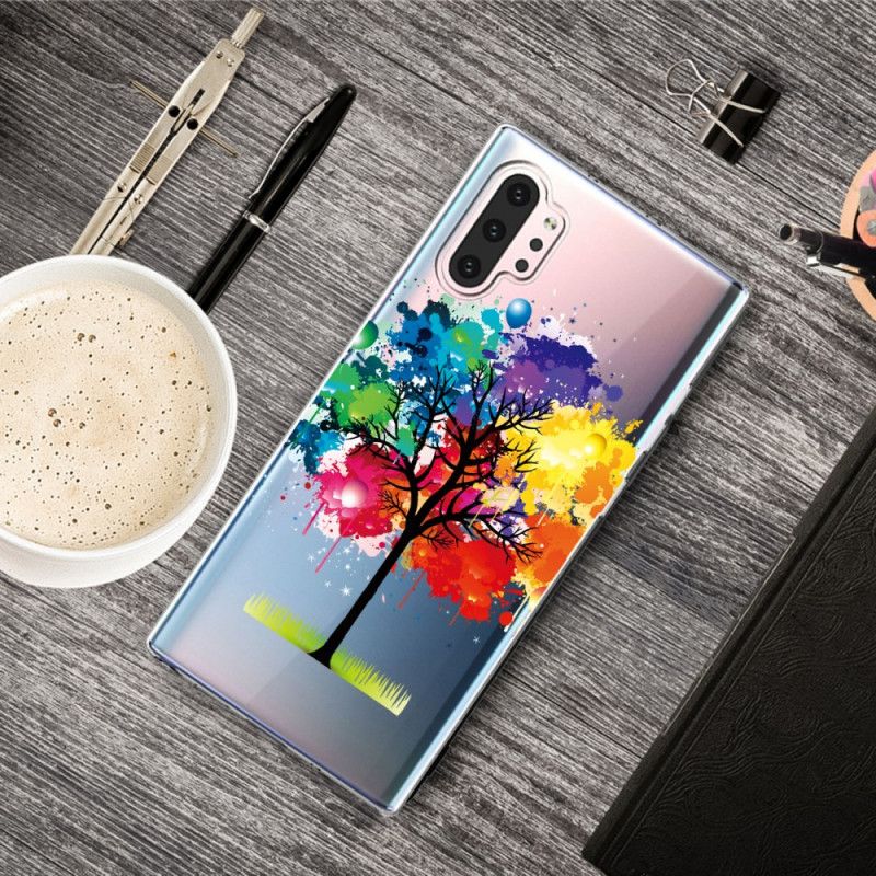 Kuori Samsung Galaxy Note 10 Plus Läpinäkyvä Vesiväripuu Suojakuori