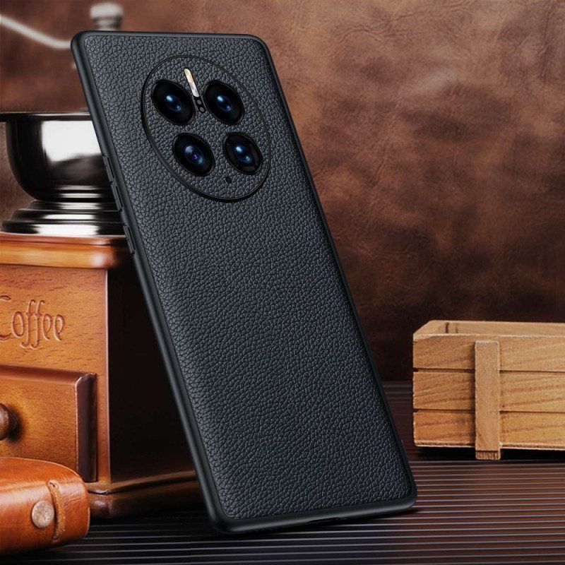 Case Huawei Mate 50 Pro Aitoa Litsi-nahkaa