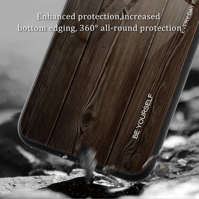 Case Huawei Mate 50 Pro Wood Design Karkaistu Lasi