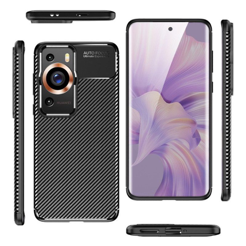 Case Huawei P60 Pro Joustava Hiilikuitu