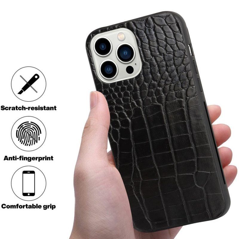 Case iPhone 14 Pro Kiristysnyörillä Kiristysnyöri Krokotiilityyli