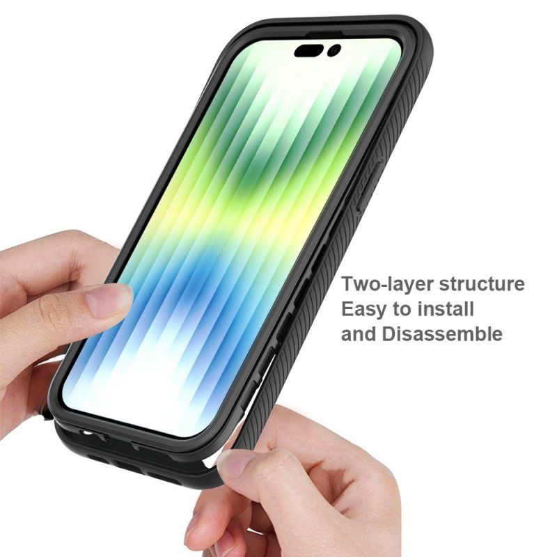 Case iPhone 14 Pro Max Hybridi Näytönsuojalla