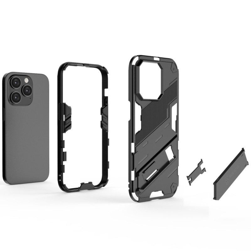 Case iPhone 14 Pro Max Pysty- Ja Vaakasuuntainen Irrotettava Tuki