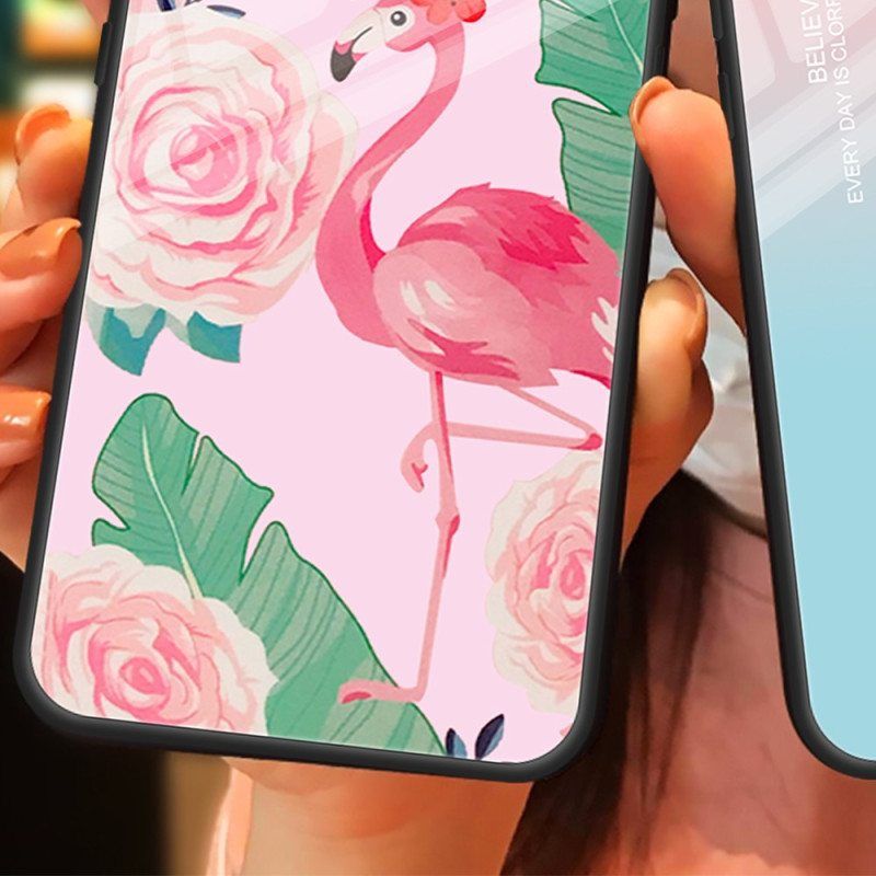 Case iPhone 15 Plus Flamingo Karkaistu Lasi