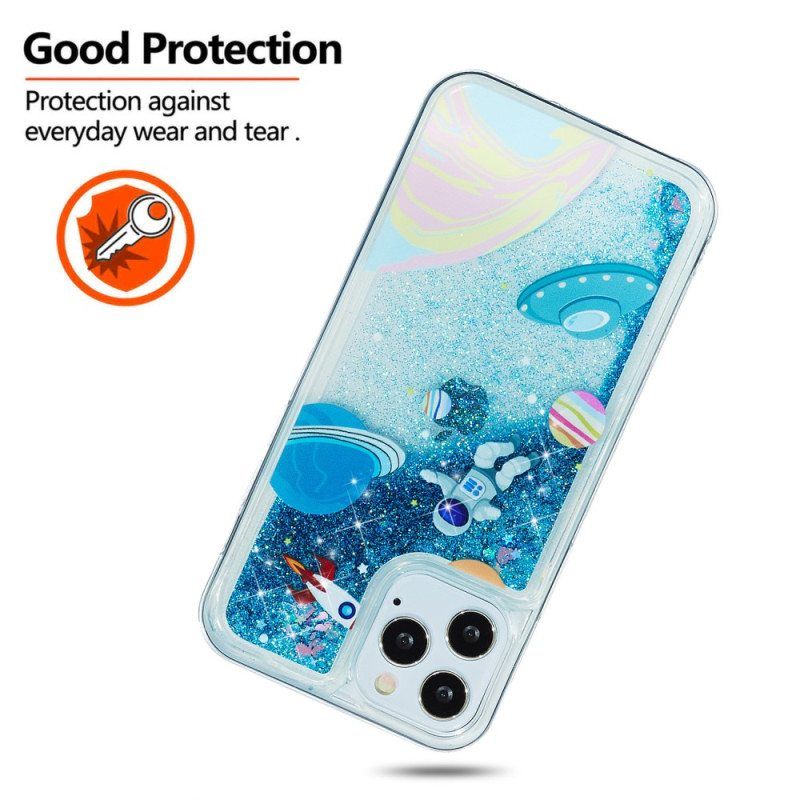 Case iPhone 15 Pro Space Glitter