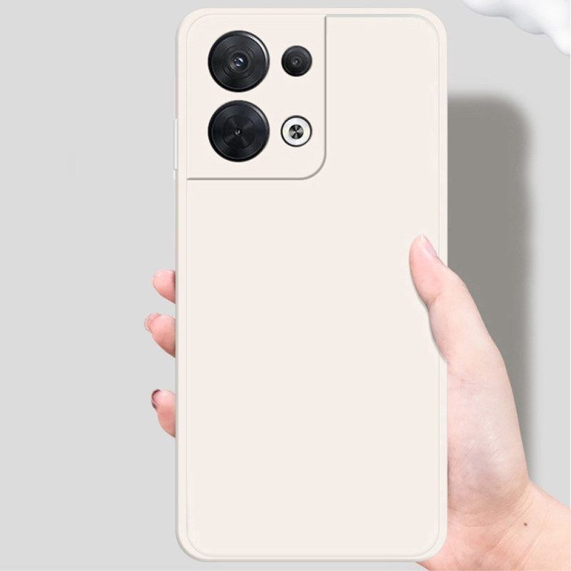 Case Oppo Reno 8 Sisustus Silikonista Mikrokuitua