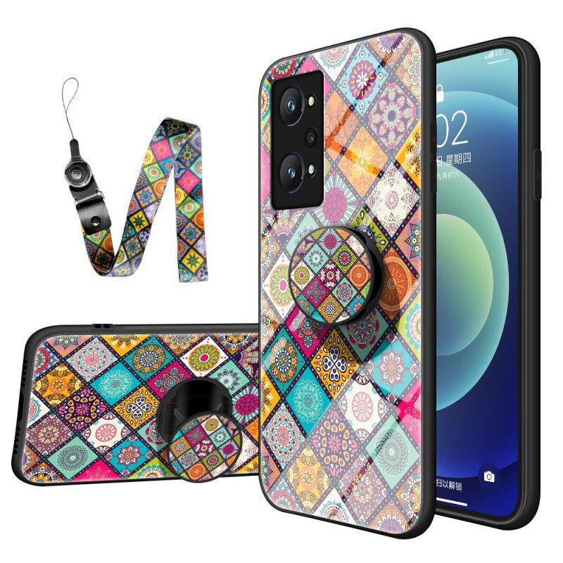 Case Realme GT Neo 3T / Neo 2 Patchwork Magneettipidike