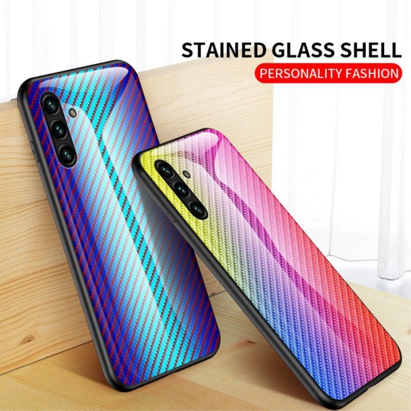 Case Samsung Galaxy A13 5G / A04s Karkaistua Hiilikuitulasia