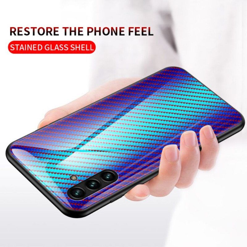 Case Samsung Galaxy A13 5G / A04s Karkaistua Hiilikuitulasia